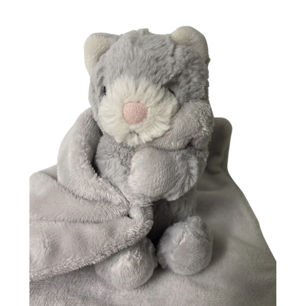 Little Jellycat London Gray Kitty Cat Lovey Baby Security Blanket JCINC2443 - Picture 2 of 12